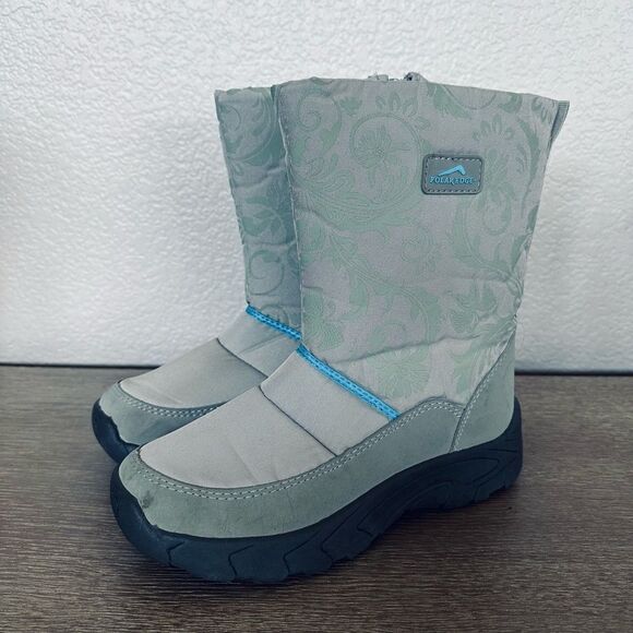 Polar Edge Gray Winter Snow Boots 8 - Picture 1 of 7